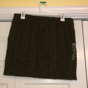 POLO Cable Knit Skirt with POCKETS